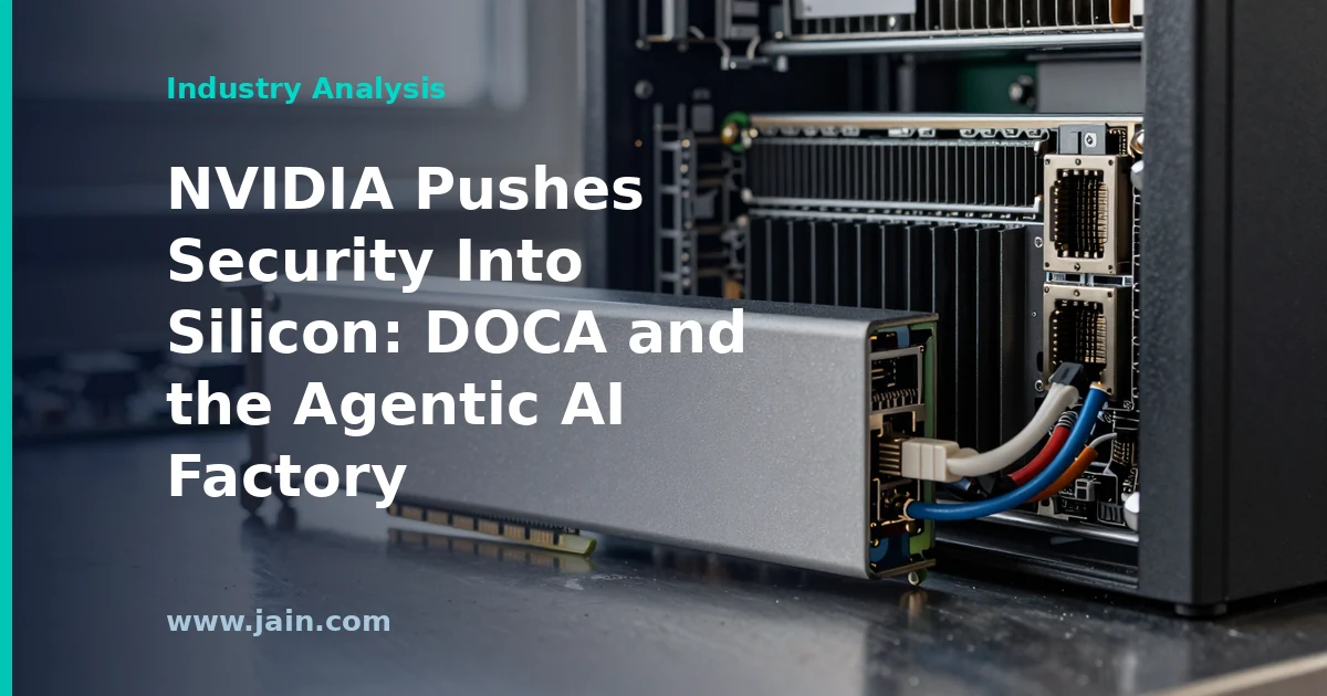 NVIDIA Pushes Security Into Silicon: DOCA and the Agentic AI Factory