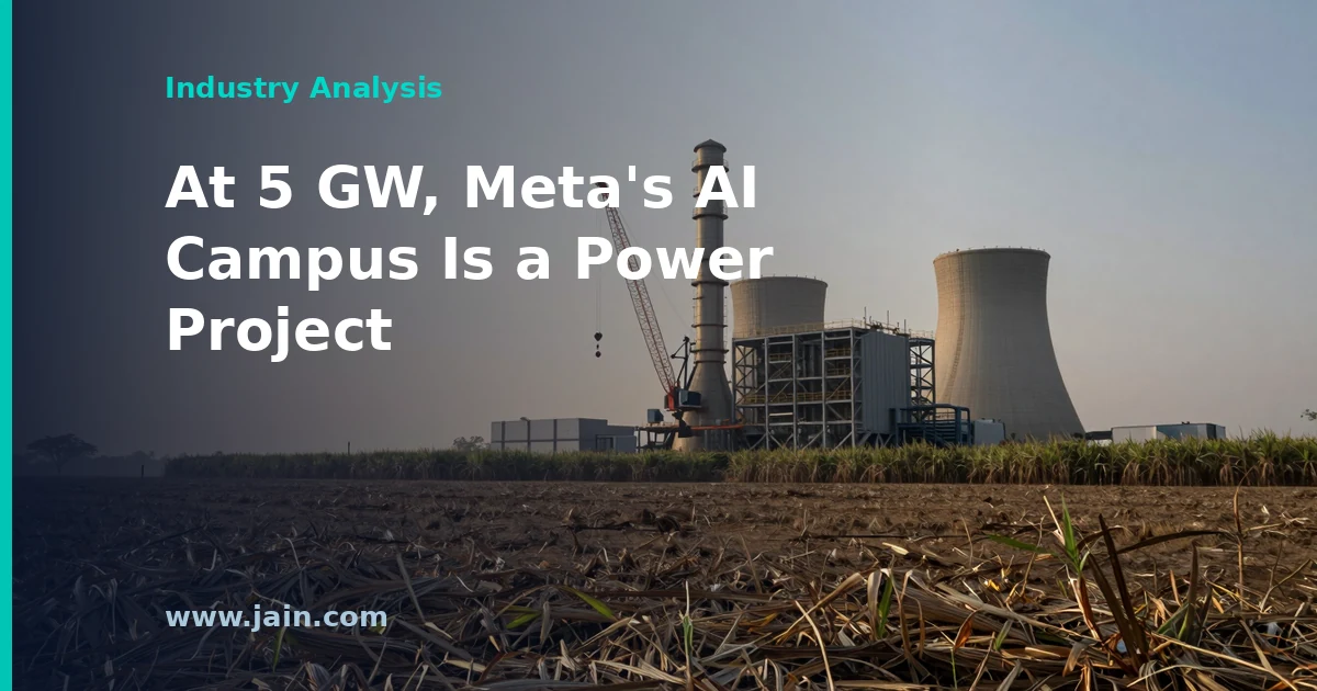 Meta’s 5 GW Louisiana AI Campus Comes With Seven Gas Plants. Power Is the Project.
