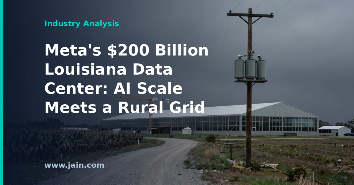 Meta&rsquo;s $200 Billion Louisiana Data Center: AI Scale Meets a Rural Grid