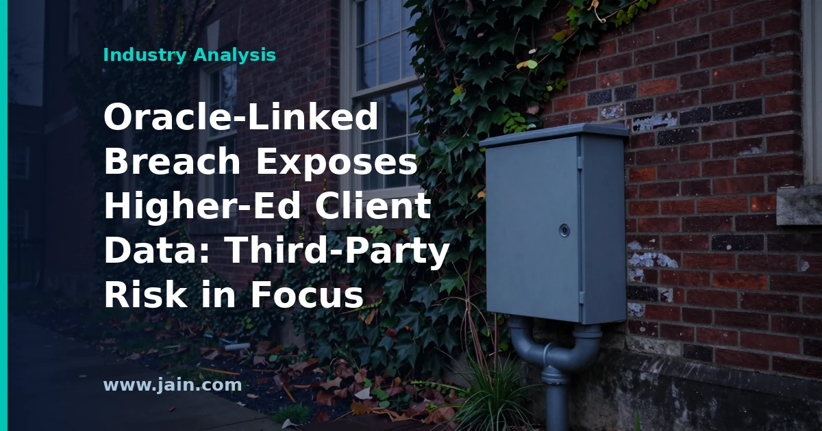 Oracle-Linked Breach Exposes Higher-Ed Client Data: Third-Party Risk in Focus