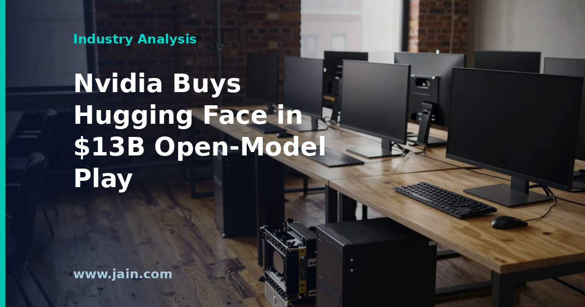 Nvidia’s $13B Hugging Face Deal Moves It Up the AI Stack