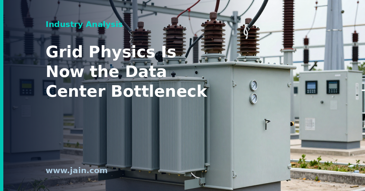 Grid Physics, Not Capital, Is Becoming the Data Center Pipeline&rsquo;s Real Bottleneck