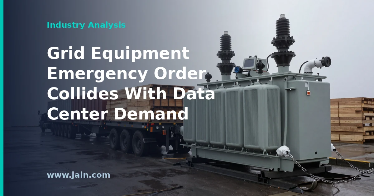 Grid Equipment Emergency Order Collides With Data Center Demand