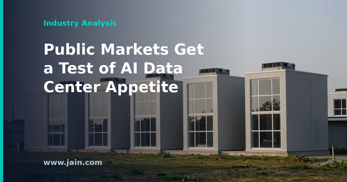 Rows of data center server halls representing Blue Owl's planned $6.5 billion data center REIT