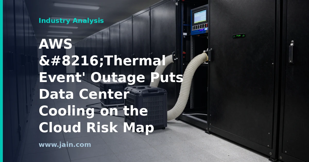 AWS &lsquo;Thermal Event&rsquo; Outage Puts Data Center Cooling on the Cloud Risk Map