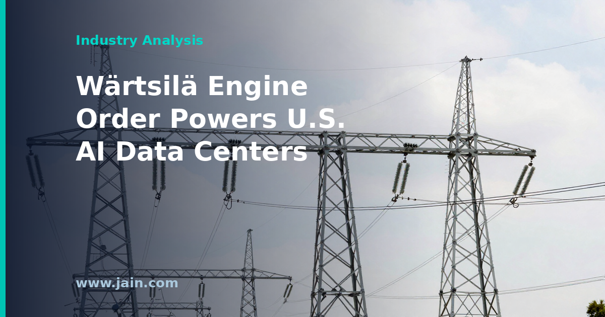 W&auml;rtsil&auml; Lands New U.S. Engine Order to Power AI Data Center Growth