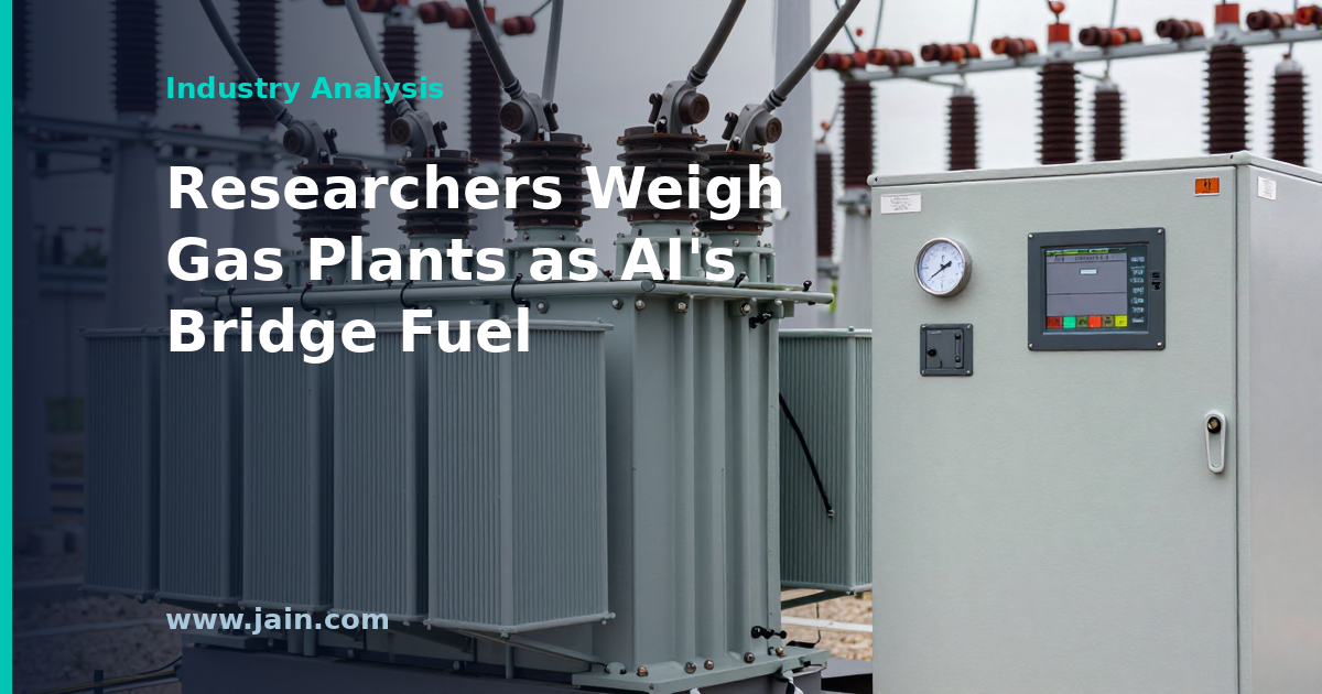 Gas Plants as AI’s Bridge Fuel: Researchers Weigh Fast-Build Power for Data Centers