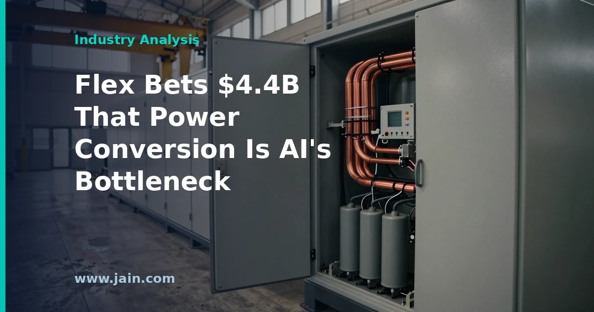 Flex Bets $4.4B That Power Conversion Is AI&rsquo;s Bottleneck