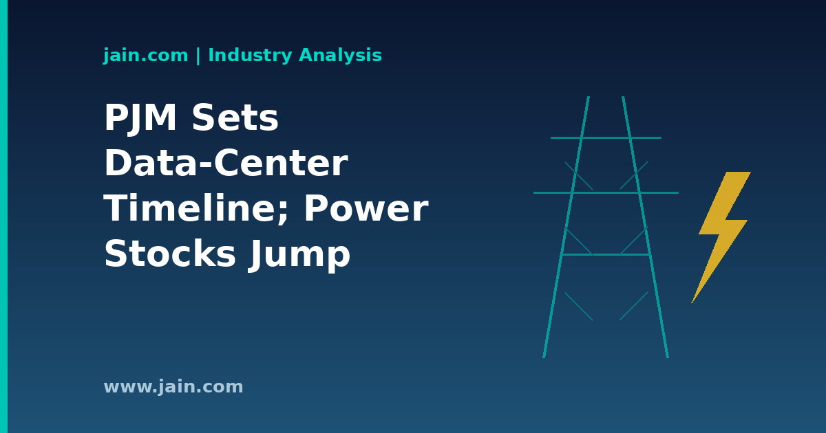 PJM&rsquo;s Data-Center Timeline Lifts Power Stocks as the Biggest US Grid Braces for AI