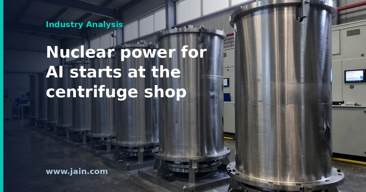 Everyone Watches Reactors for AI Power. Centrus’s $116M Deal Is About the Centrifuges.