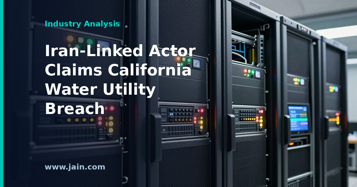Iran-Linked Actor Claims Breach of California Water Utility: What Is Verified?