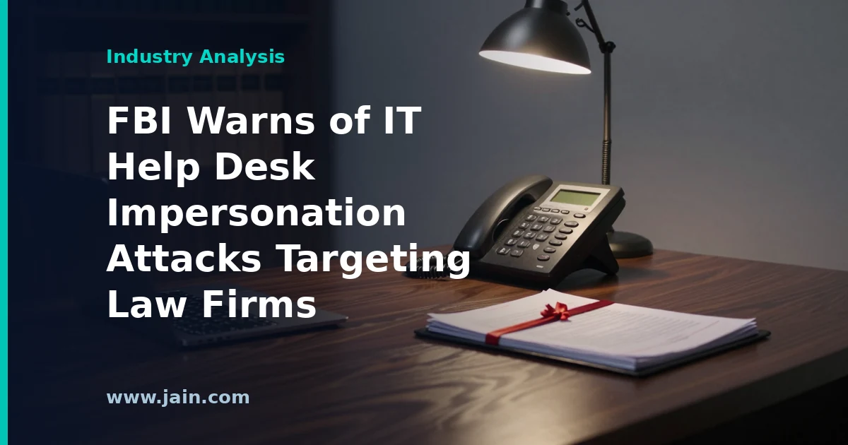 FBI Warns of IT Help Desk Impersonation Attacks Targeting Law Firms