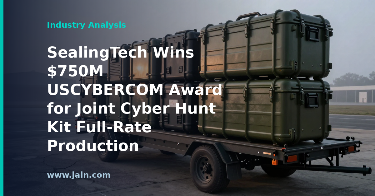SealingTech Wins $750M USCYBERCOM Award for Joint Cyber Hunt Kit Full-Rate Production