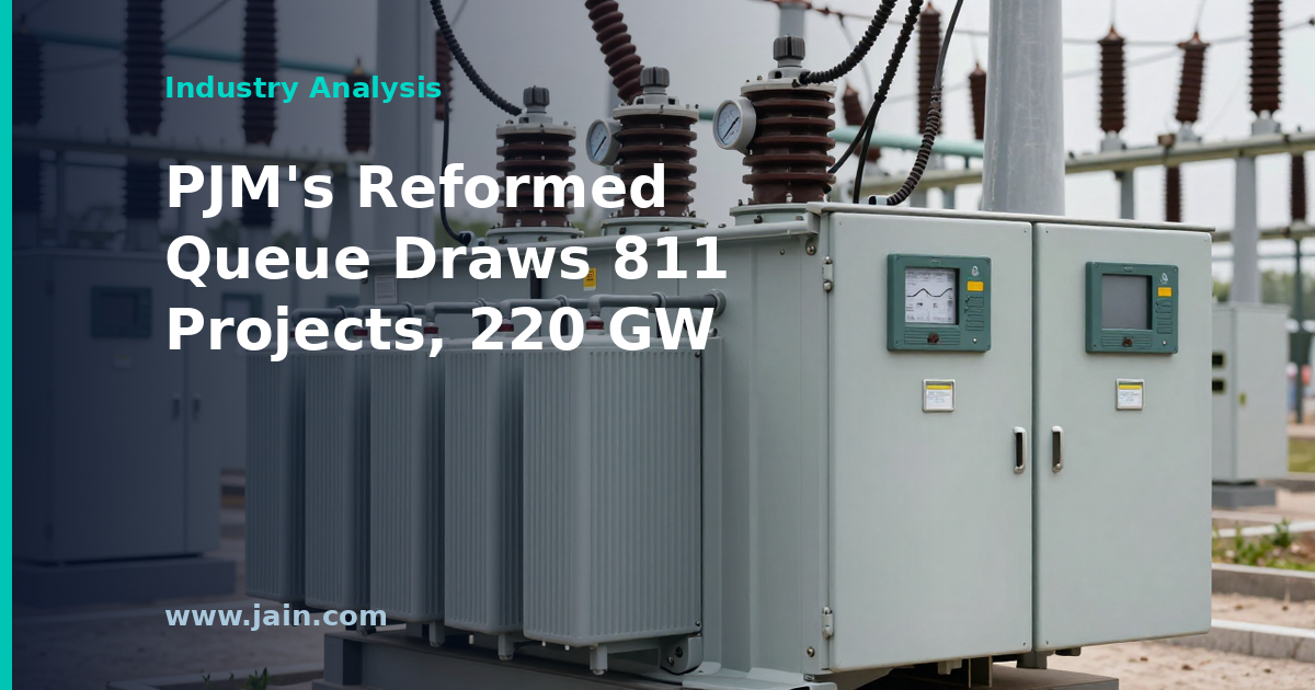 PJM&rsquo;s First Reformed Queue Cycle Draws 811 Projects and 220 GW