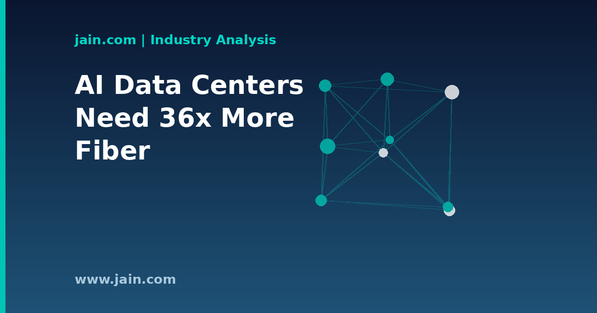 AI Data Centers Need 36x More Fiber as Glass Shortage Stretches Lead Times