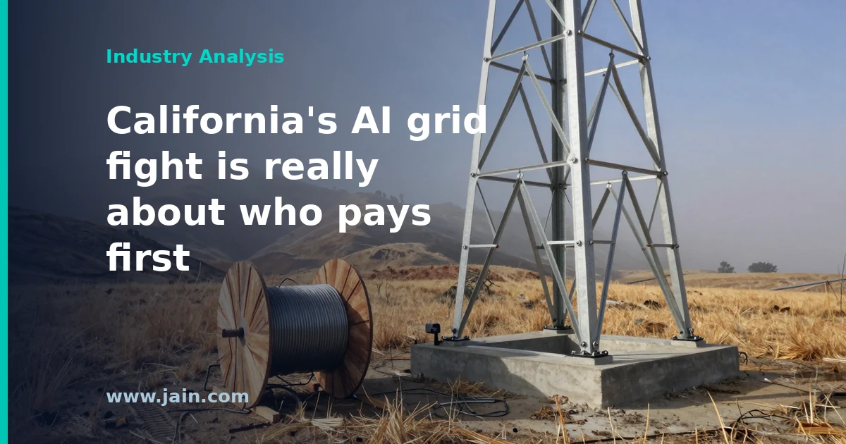 Up to $1.8B in Grid Upgrades: California’s AI Data Center Deal Is About Who Pays First