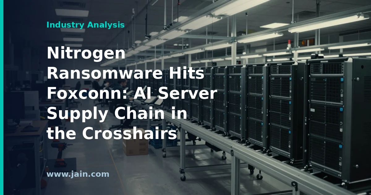Nitrogen Ransomware Hits Foxconn: AI Server Supply Chain in the Crosshairs
