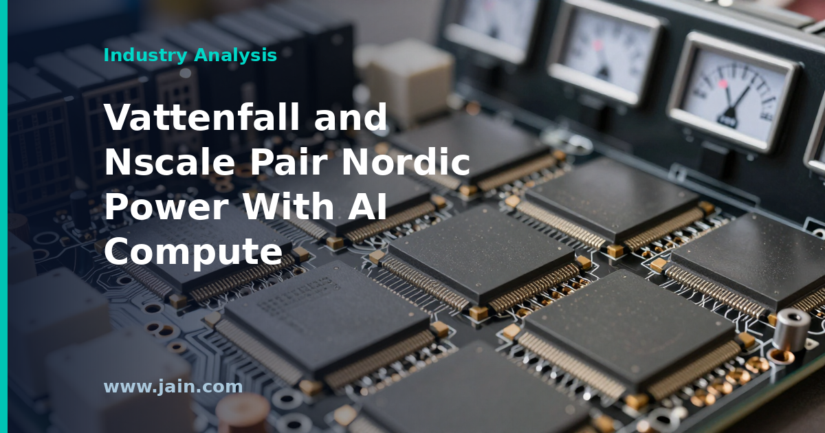 Vattenfall and Nscale Partner to Power AI Infrastructure Growth in Norway