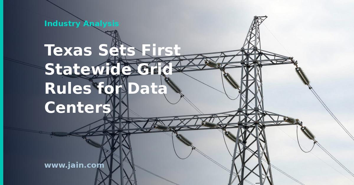 Texas Finalizes First-in-Nation Grid Standards for Large Data Centers