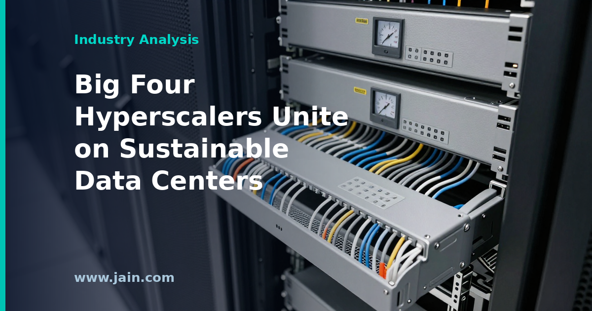 Amazon, Google, Meta and Microsoft Align on Sustainable Data Center Technology