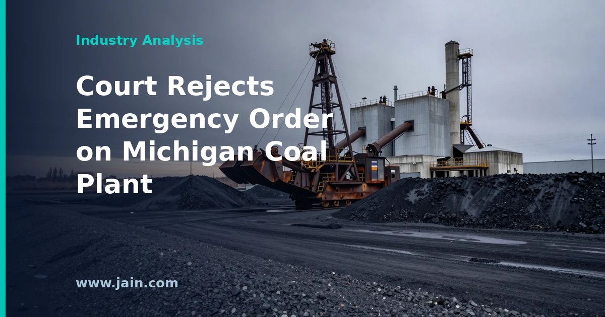 J.H. Campbell coal plant in Michigan, subject of a court ruling on DOE emergency power orders