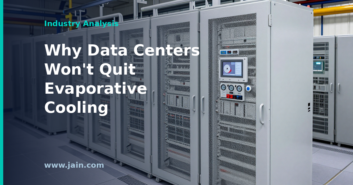 Why Data Centers Still Cling to Evaporative Cooling Despite Water Backlash