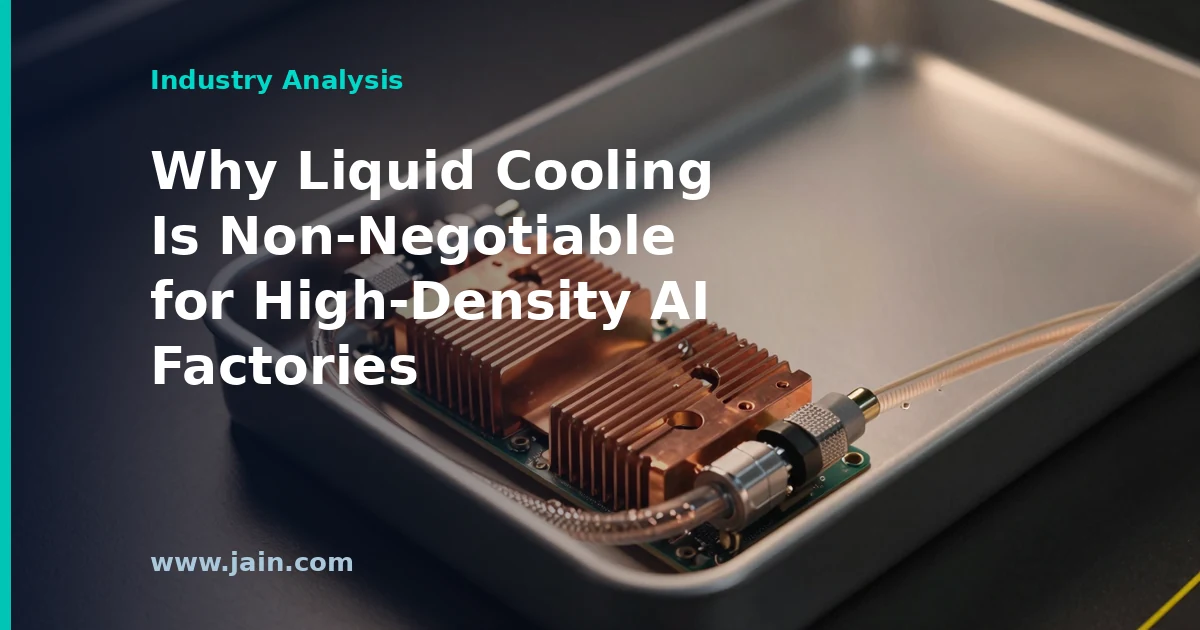 Why Liquid Cooling Is Non-Negotiable for High-Density AI Factories