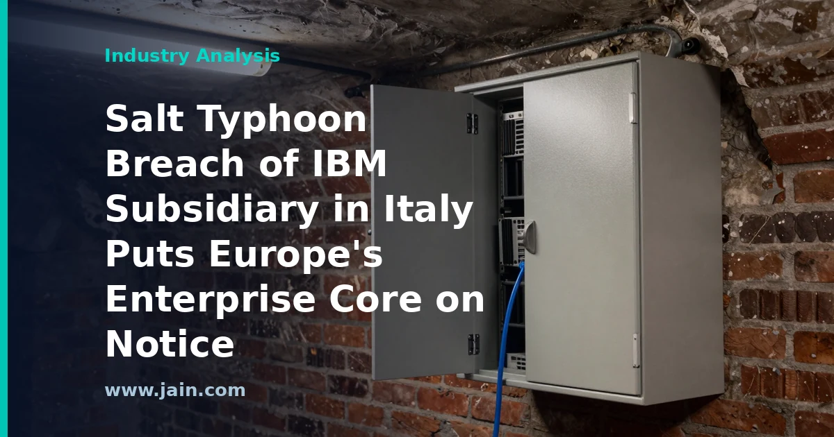 Salt Typhoon Breach of IBM Subsidiary in Italy Puts Europe&rsquo;s Enterprise Core on Notice