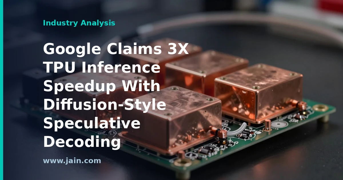 Google Claims 3X TPU Inference Speedup With Diffusion-Style Speculative Decoding