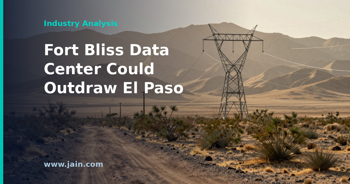 Fort Bliss Data Center Could Outdraw All of El Paso