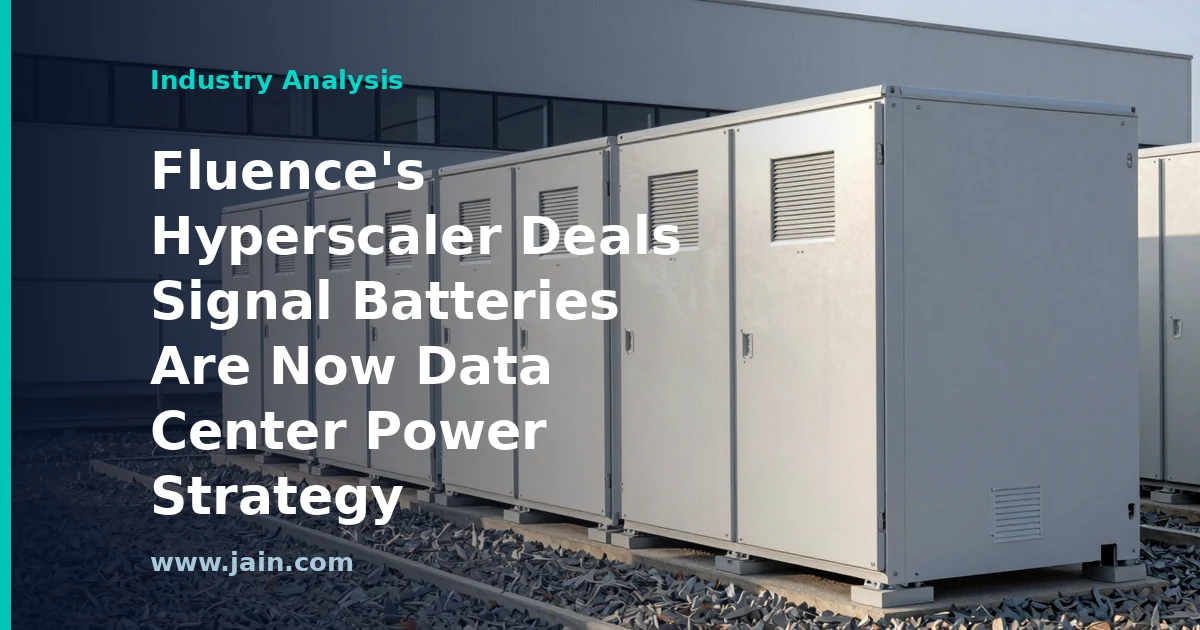 Fluence&rsquo;s Hyperscaler Deals Signal Batteries Are Now Data Center Power Strategy