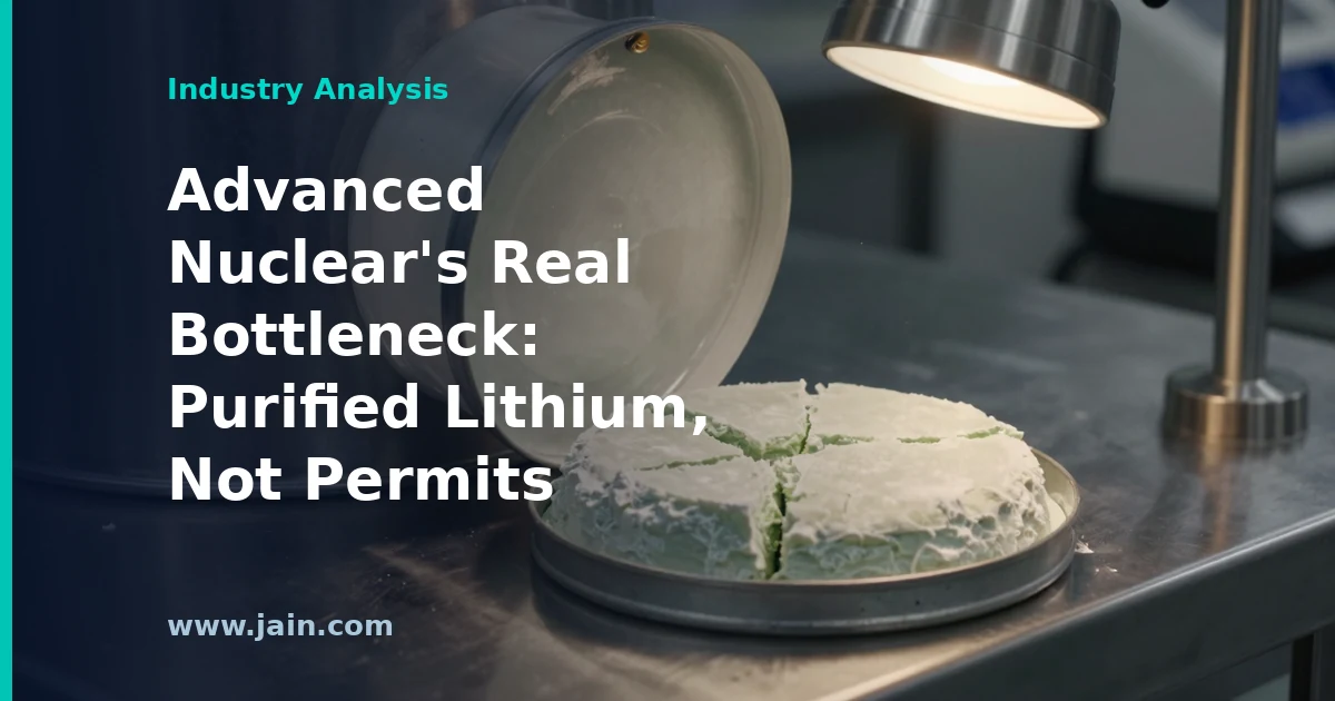 Everyone Watches Reactor Permits. AI’s Molten-Salt Bottleneck Is 99.99% Lithium-7