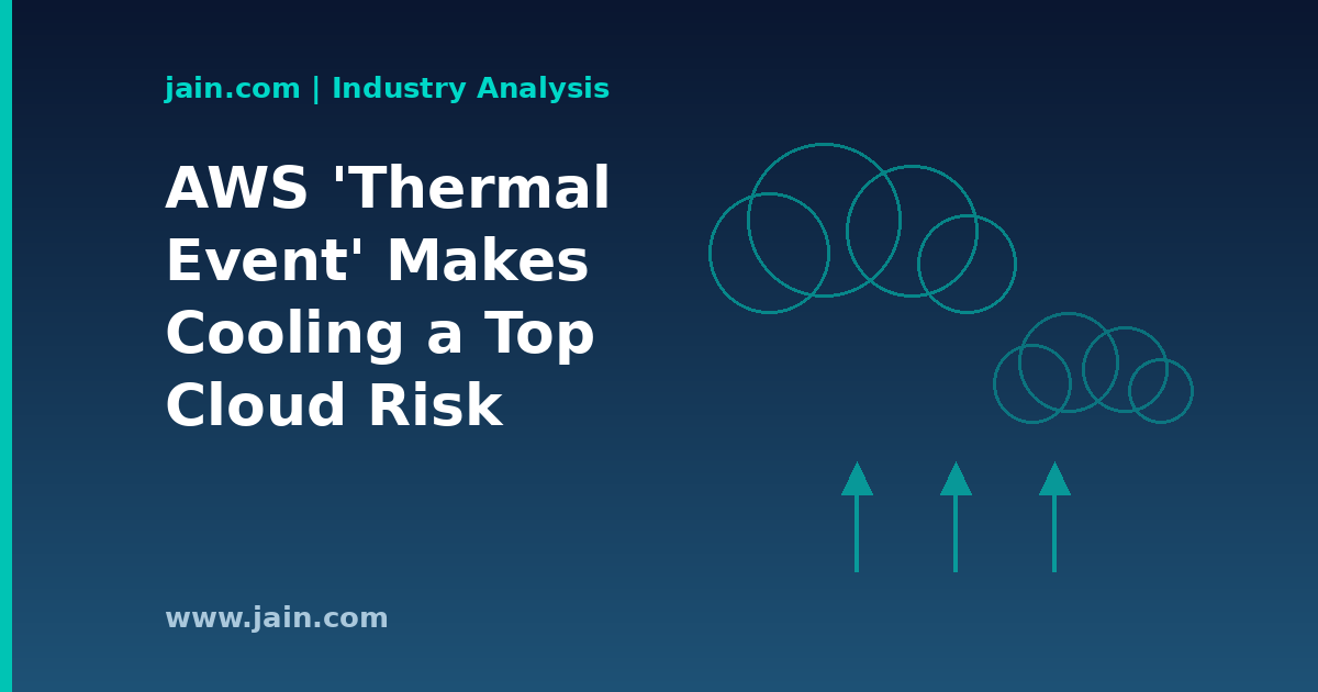 AWS &lsquo;Thermal Event&rsquo; Outage Puts Data Center Cooling on the Cloud Risk Map