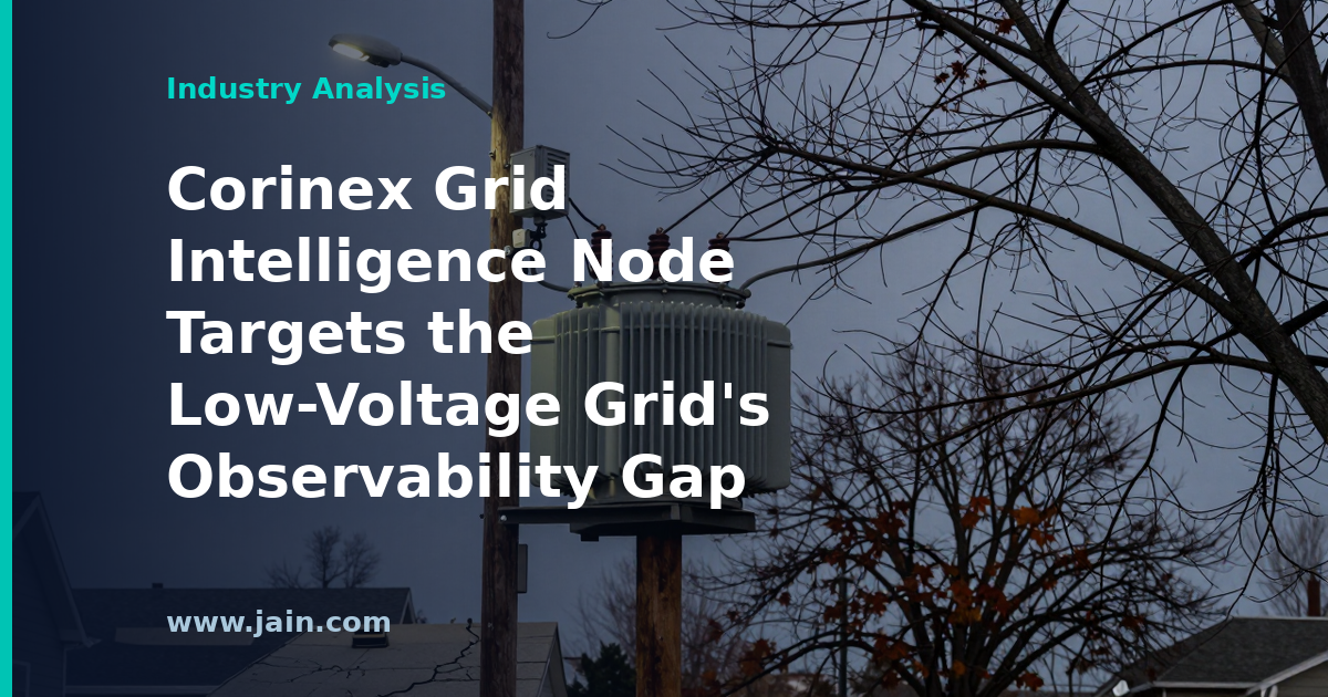 Corinex Grid Intelligence Node Targets the Low-Voltage Grid’s Observability Gap