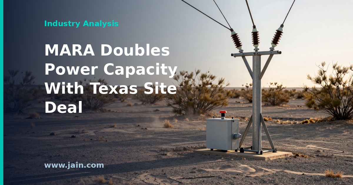 MARA Buys Texas Site to Double Its Power Capacity