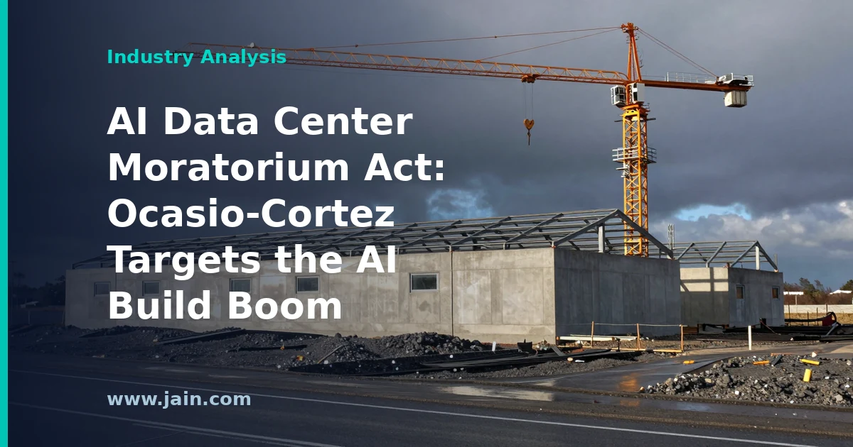 AI Data Center Moratorium Act: Ocasio-Cortez Targets the AI Build Boom