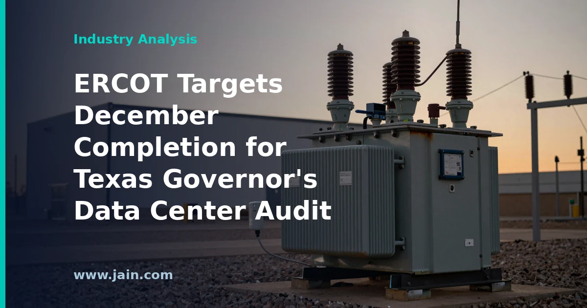 ERCOT Targets December Completion for Texas Governor&rsquo;s Data Center Audit