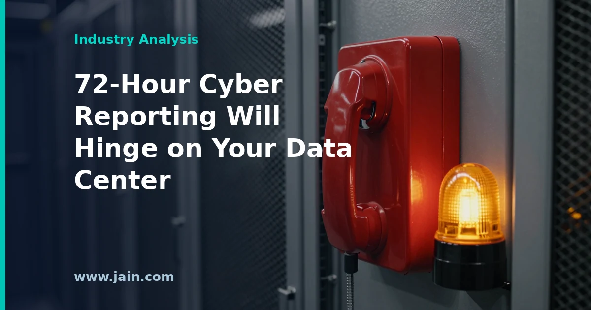 CISA’s Coming 72-Hour Rule Makes AI Data Center Incident Response a Contract Term