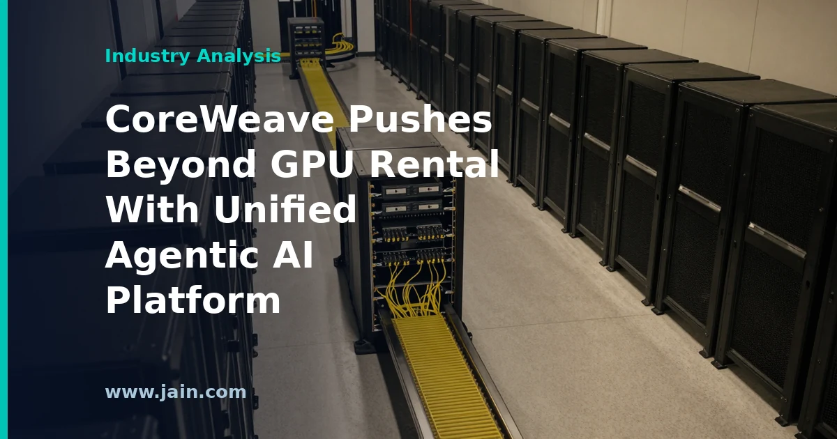 CoreWeave Pushes Beyond GPU Rental With Unified Agentic AI Platform