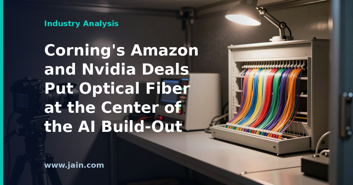 Corning’s Amazon and Nvidia Deals Put Optical Fiber at the Center of the AI Build-Out
