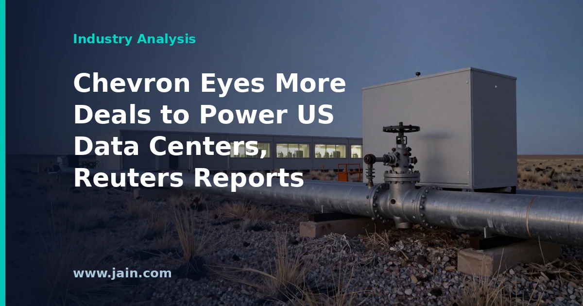Chevron Eyes More Deals to Power US Data Centers, Reuters Reports