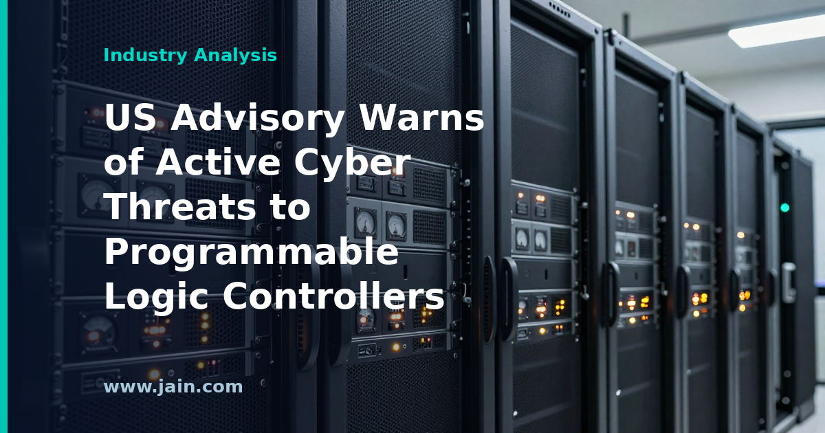 US Advisory Warns of Active Cyber Threats to Programmable Logic Controllers