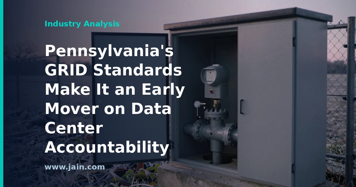 Pennsylvania’s GRID Standards Make It an Early Mover on Data Center Accountability