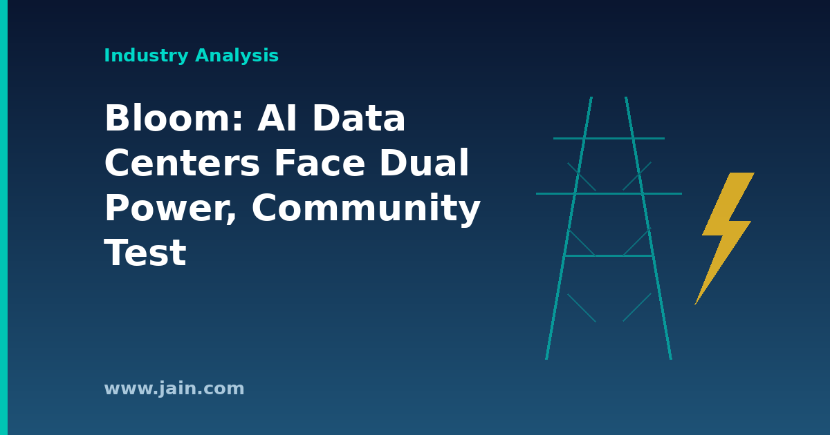 Bloom Report: AI Power Crunch Meets Community Pushback
