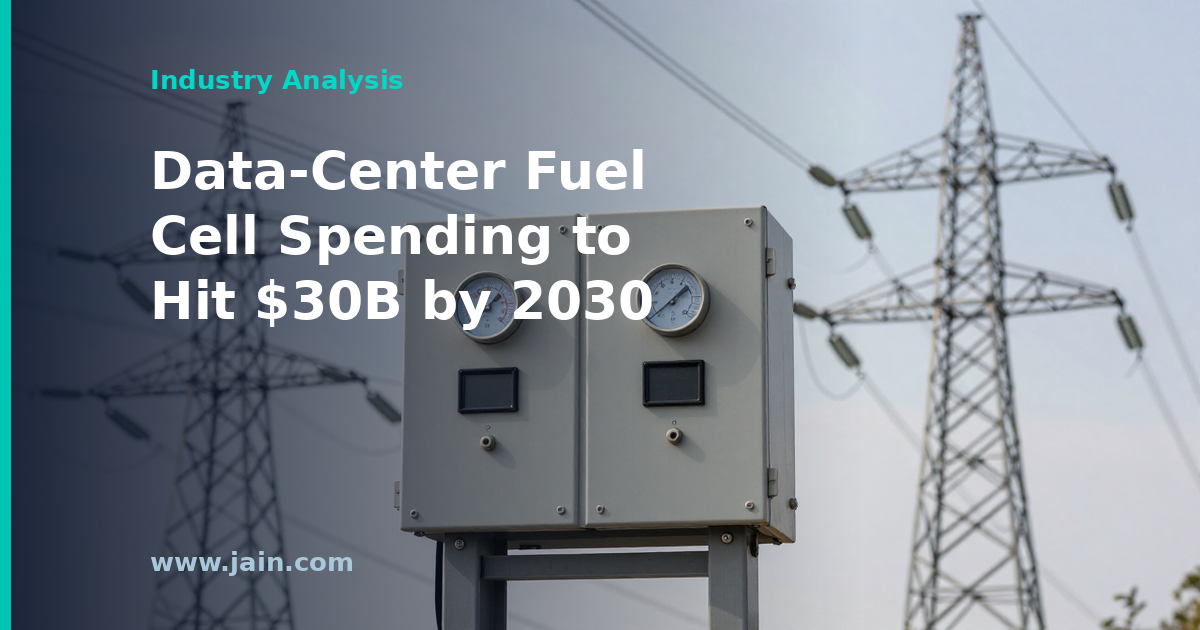 Rystad: Data-Center Fuel Cell Investment to Grow Tenfold to $30B by 2030