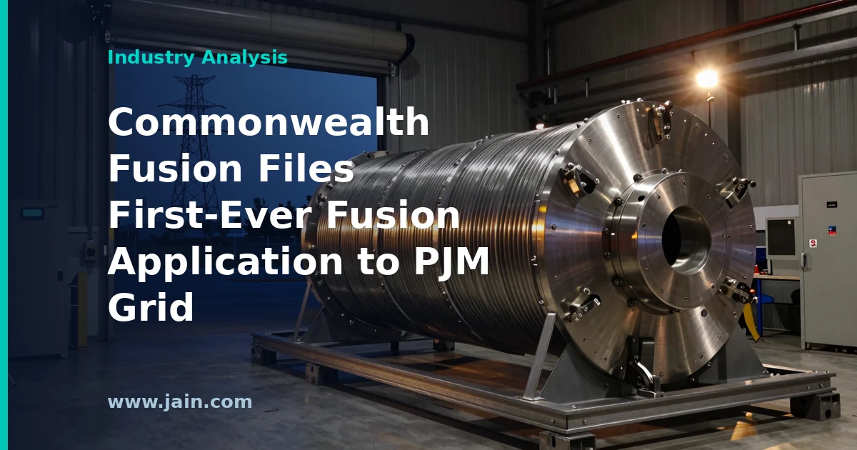 Commonwealth Fusion Files First-Ever Fusion Application to PJM Grid