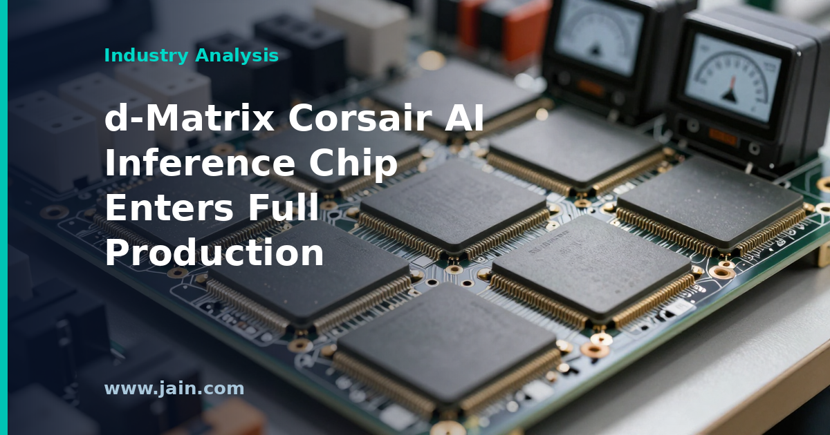 d-Matrix Corsair Hits Full Production: A Challenger to the AI Inference Status Quo
