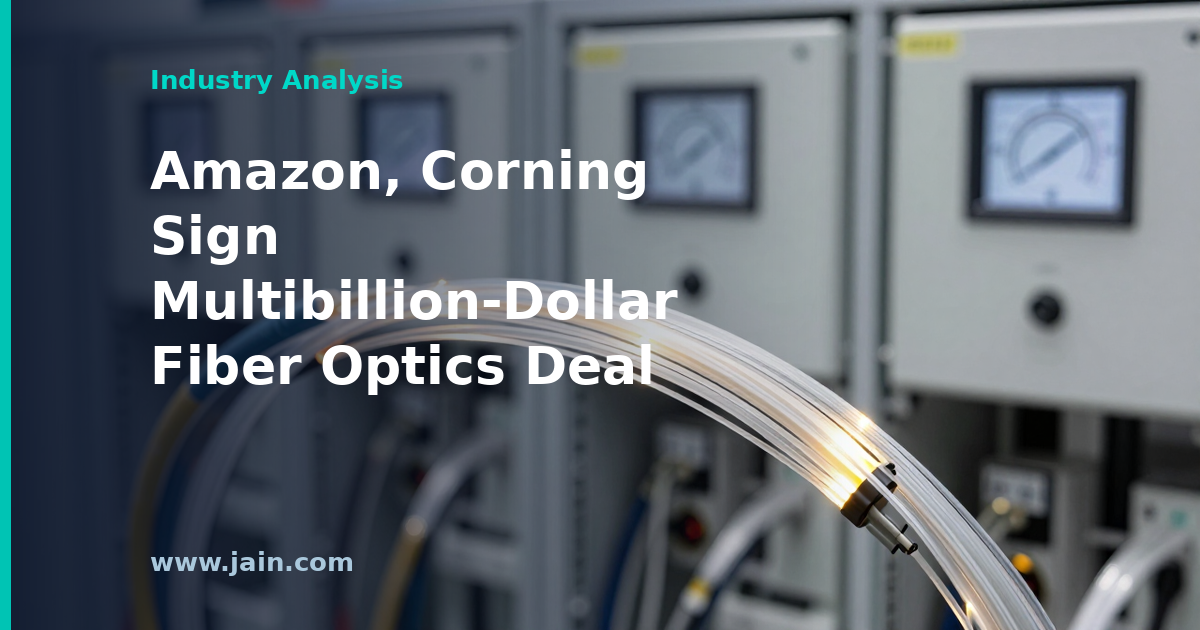 Amazon Locks In Corning Fiber Supply for Its AI Data Center Buildout