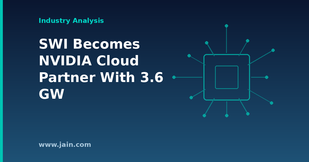 SWI Joins NVIDIA Cloud Partner Program With 3.6 GW Behind It