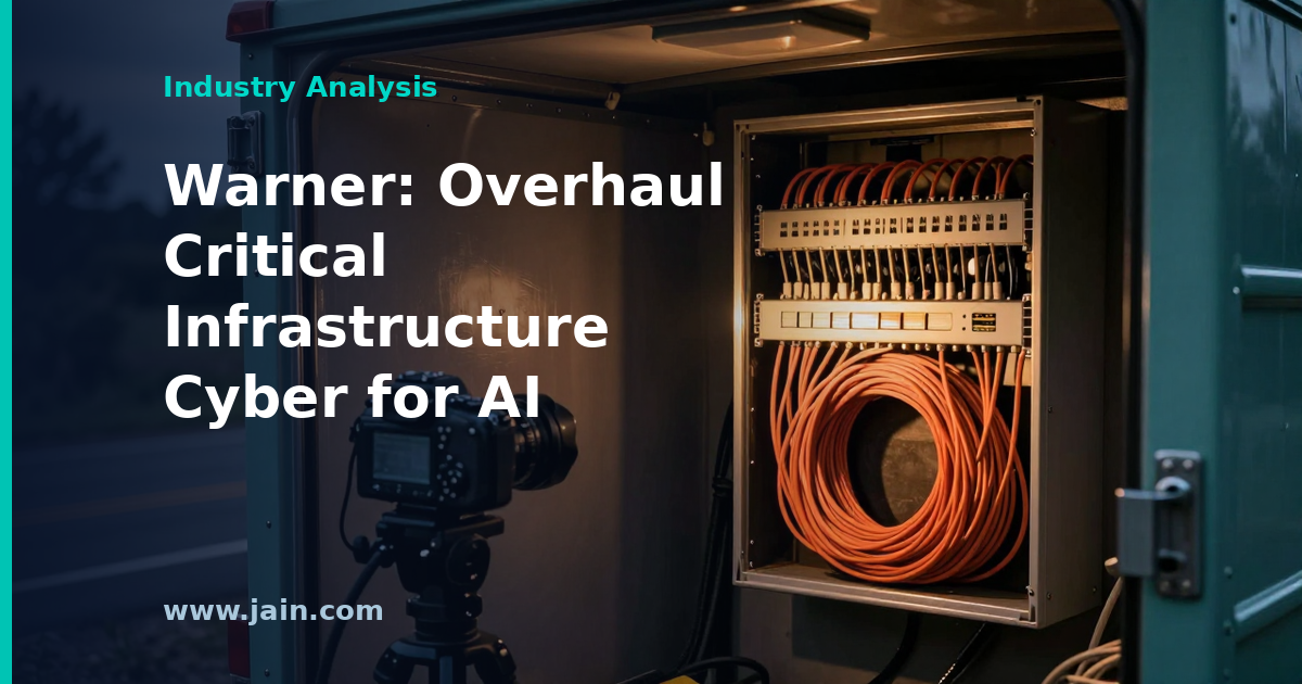 Warner Pushes Cyber Overhaul for AI-Era Critical Infrastructure